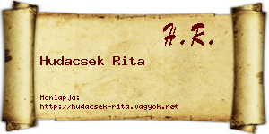 Hudacsek Rita névjegykártya